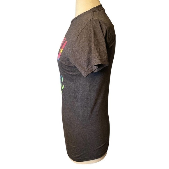 Nirvana NEW Smiley Women’s Medium Tee Shirt Charcoal Gray Colorful - Picture 4 of 8